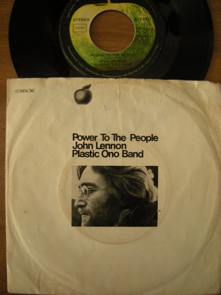 John Lennon Plastic Ono Band (Power To The People), Gebruikt, 7 inch, Ophalen of Verzenden, Pop