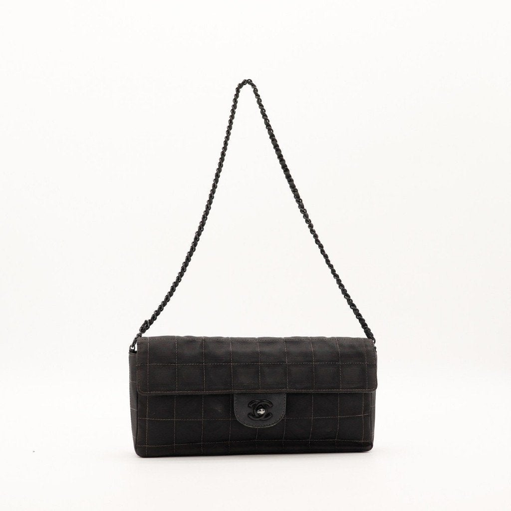 Chanel East West Chocolate Bar handtas, Verzenden, Gebruikt, Zwart, Handtas
