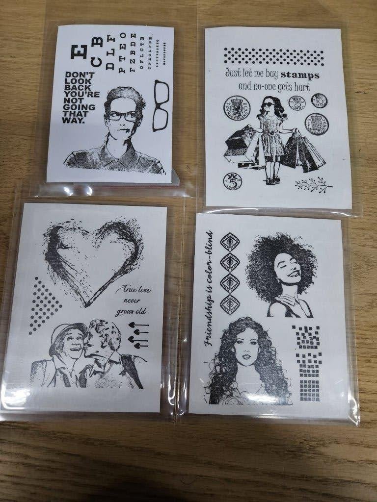 Gebruikte Art Journey stempels., Ophalen of Verzenden, Zo goed als nieuw, EZ-mounted stempel