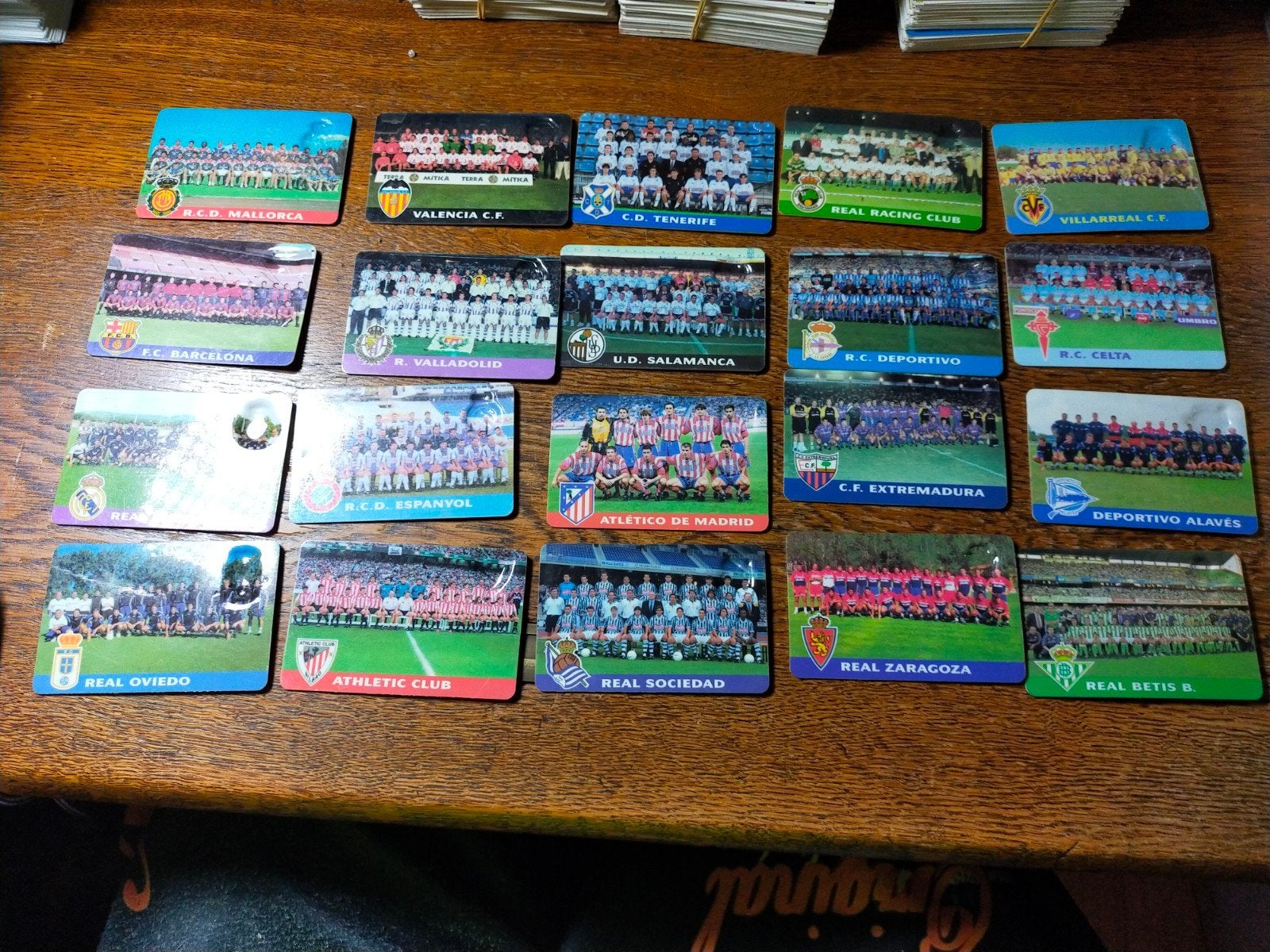 Vintage Spaanse Voetbal Spelerskaarten - Liga LFP Collectie, Verzamelen, Ophalen of Verzenden, Buitenlandse clubs