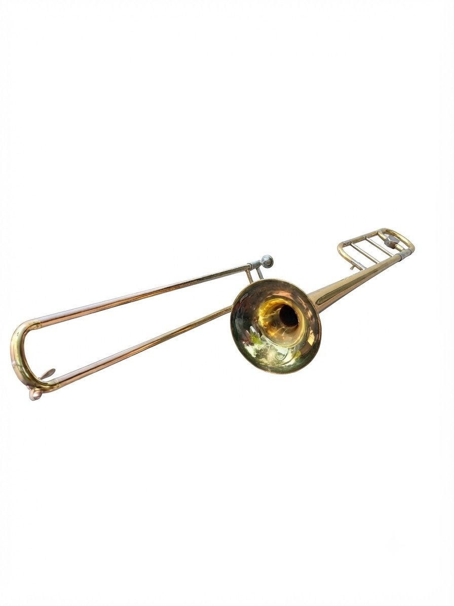 York USA Trombone met Koffer - Gebruikt, Ophalen of Verzenden