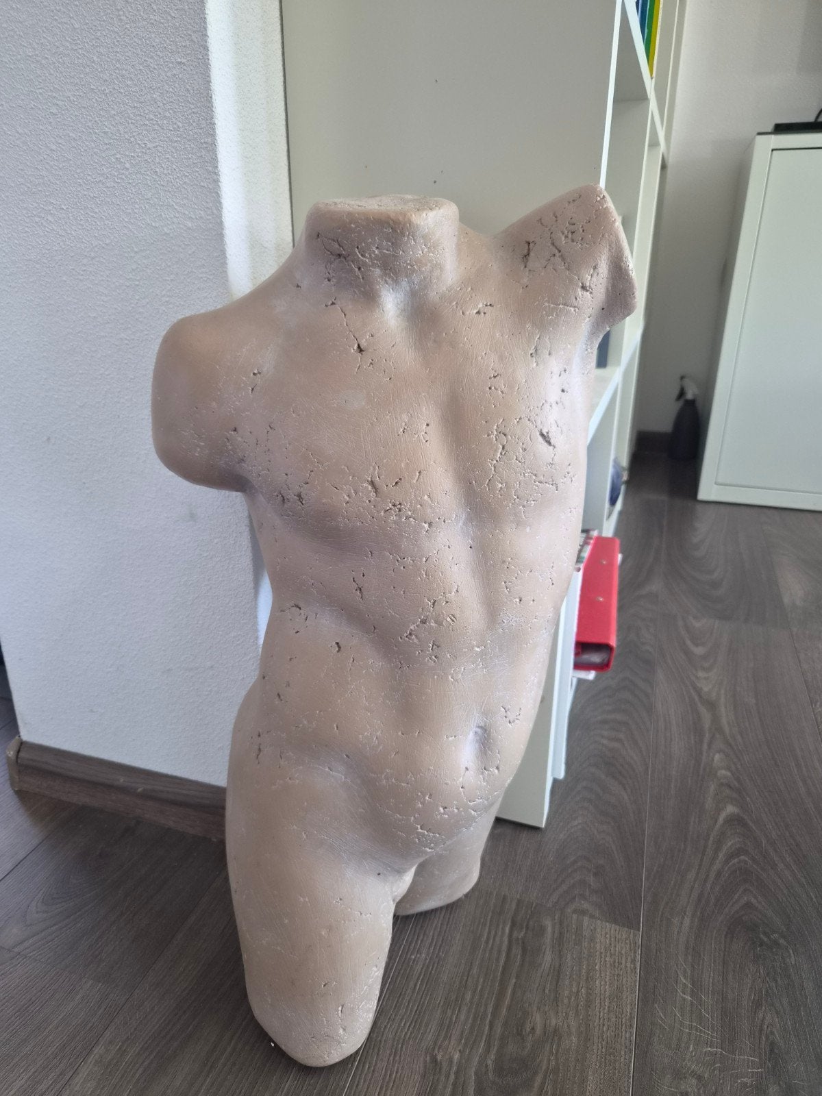 Mannelijk Torso Beeld, Antiek en Kunst, Kunst | Beelden en Houtsnijwerken, Ophalen, 50 - 100 cm, Steen of Keramiek, Beeld