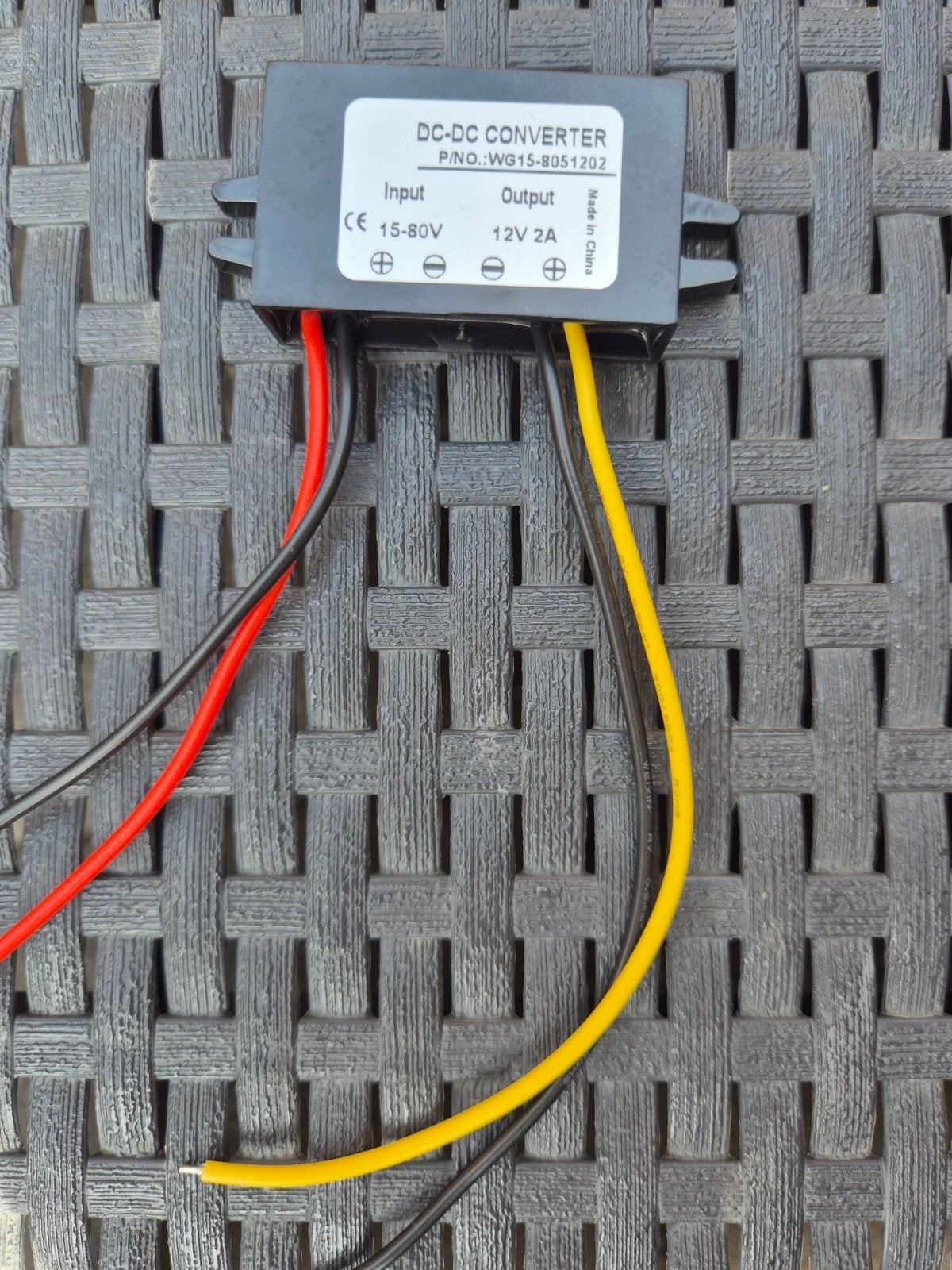 DC-DC Converter 15-80V naar 12V 2A - WG15-8051202, Audio, Tv en Foto, Converters, Ophalen of Verzenden, Nieuw