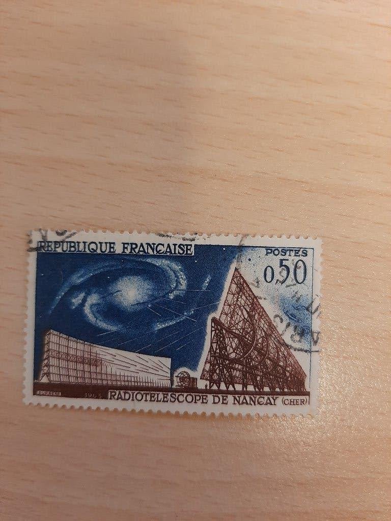 Frankrijk radiotelescoop Nancy, Verzenden, Gestempeld