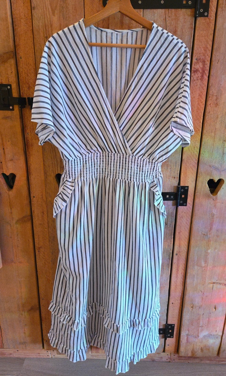 Bonprix Bodyflirt midi zomerjurk maat 42/44, Bonprix, Verzenden, Maat 42/44 (L), Zo goed als nieuw