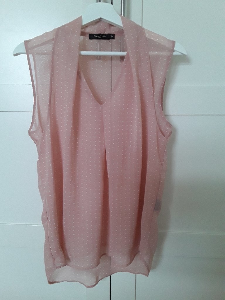 Grace & Mila - roze shirtje met stippen, Kleding | Dames, Maat 38/40 (M), Grace & Mila, Ophalen of Verzenden, Zo goed als nieuw