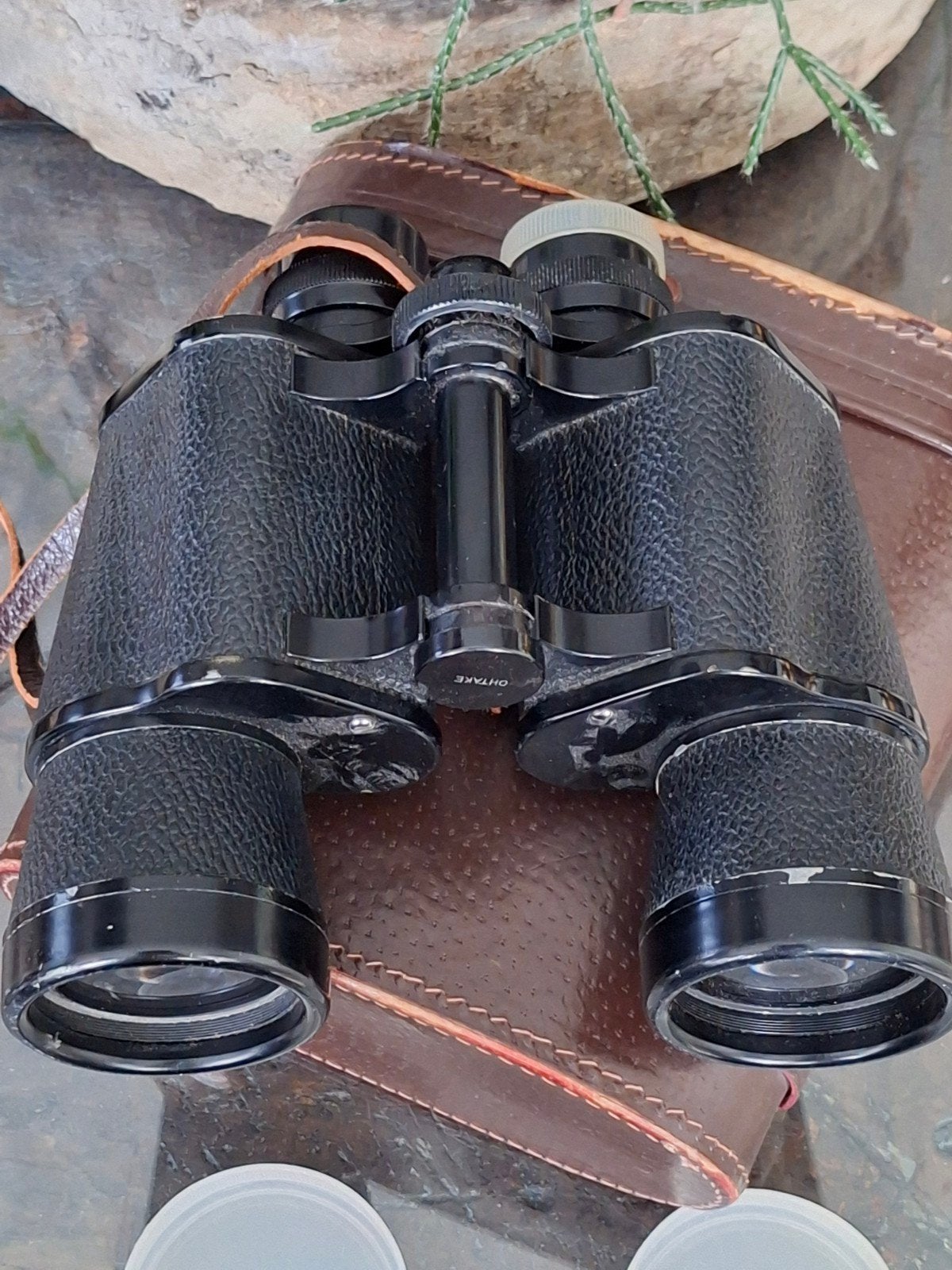 Vintage 7 x 50 Field 7.1 verrekijker met leren tas, Gebruikt, Minder dan 8x, Overige typen, Ophalen of Verzenden