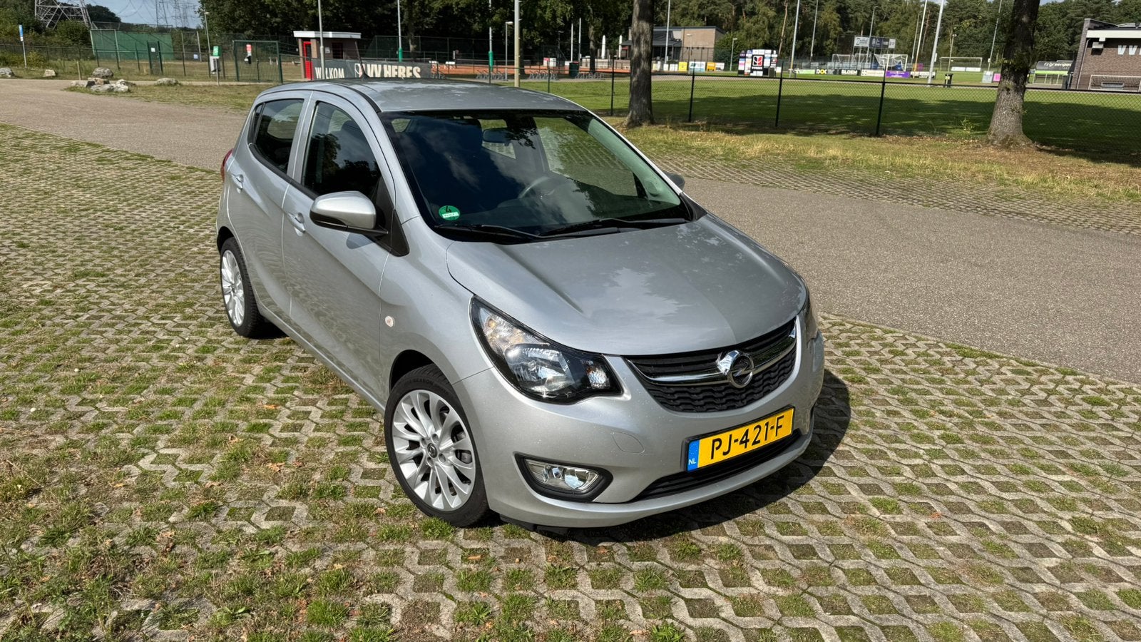 Opel Karl 1.0 Ecoflex 55KW 2017 Zilver Grijs, Voorwielaandrijving, 839 kg, Stof, 74 pk