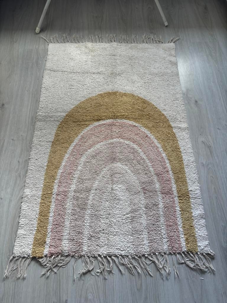 Tapis petit regenboog vloerkleed, Gebruikt, 100 tot 150 cm, Crème, Rechthoekig