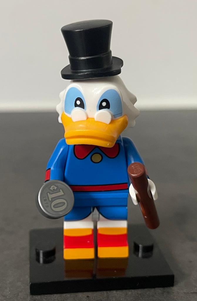 Lego minifigure Dagobert Duck Disney serie 2, Ophalen of Verzenden, Zo goed als nieuw