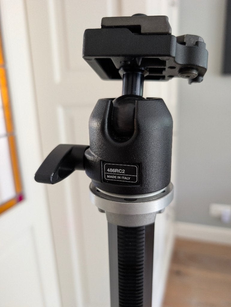 Manfrotto balhoofd 486 RC2, Audio, Tv en Foto, Fotografie | Statieven en Balhoofden, Balhoofd, Zo goed als nieuw, Manfrotto, Met balhoofd