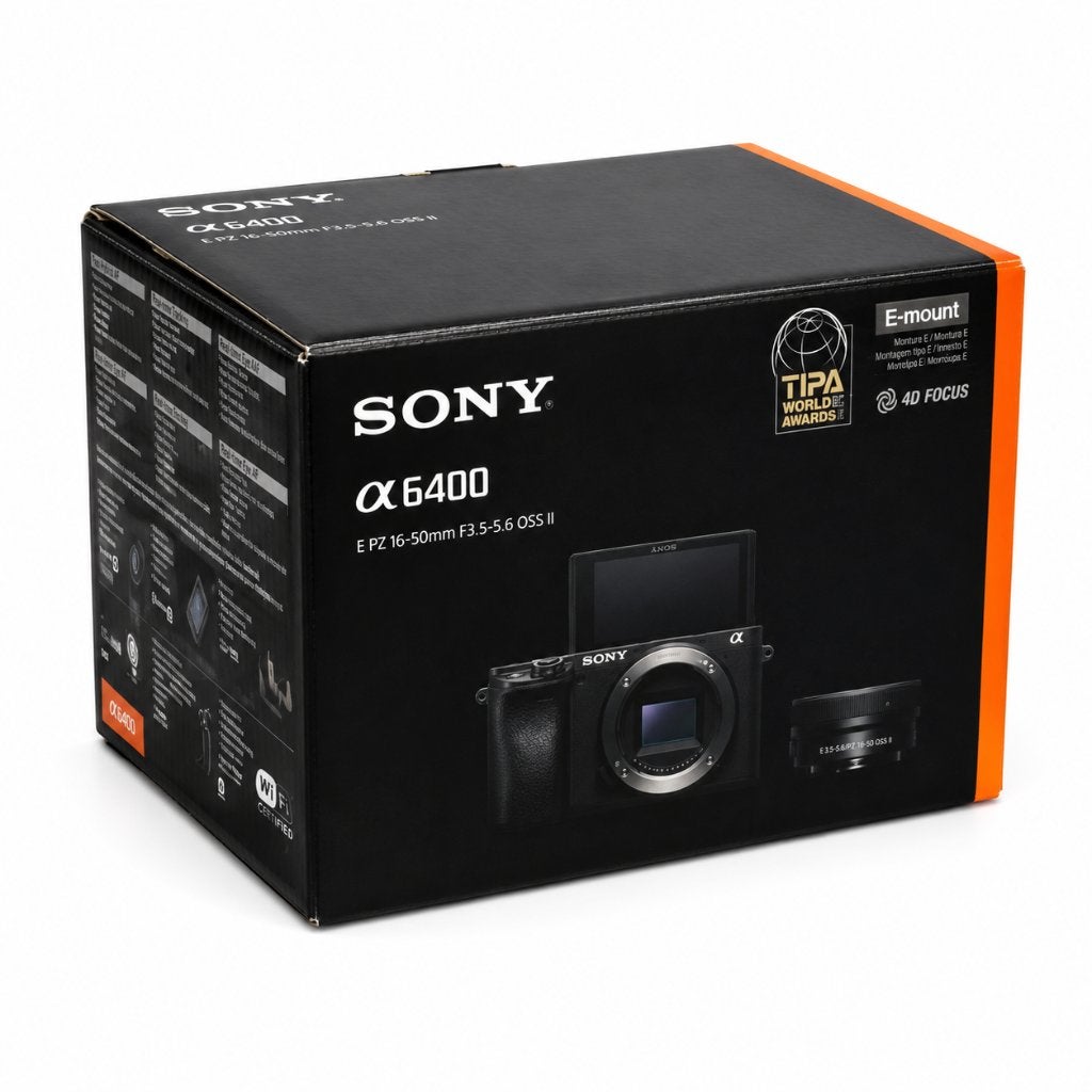 Sony A6400 + 16-50mm lens - APS-C Systeemcamera Zwart | ZGAN, ., Ophalen of Verzenden, Zo goed als nieuw, .