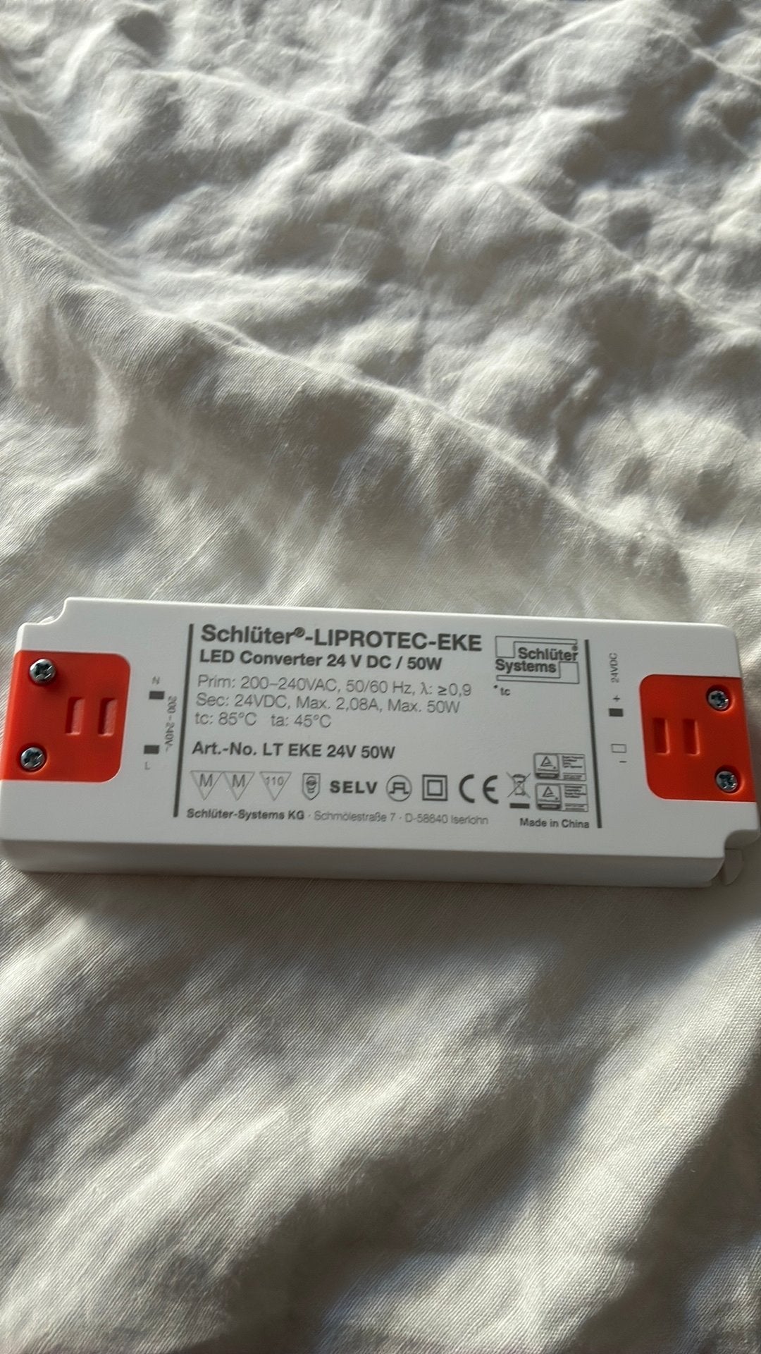 Schlüter Systems LIPROTEC-EKE Led converter 50w, Ophalen, Zo goed als nieuw