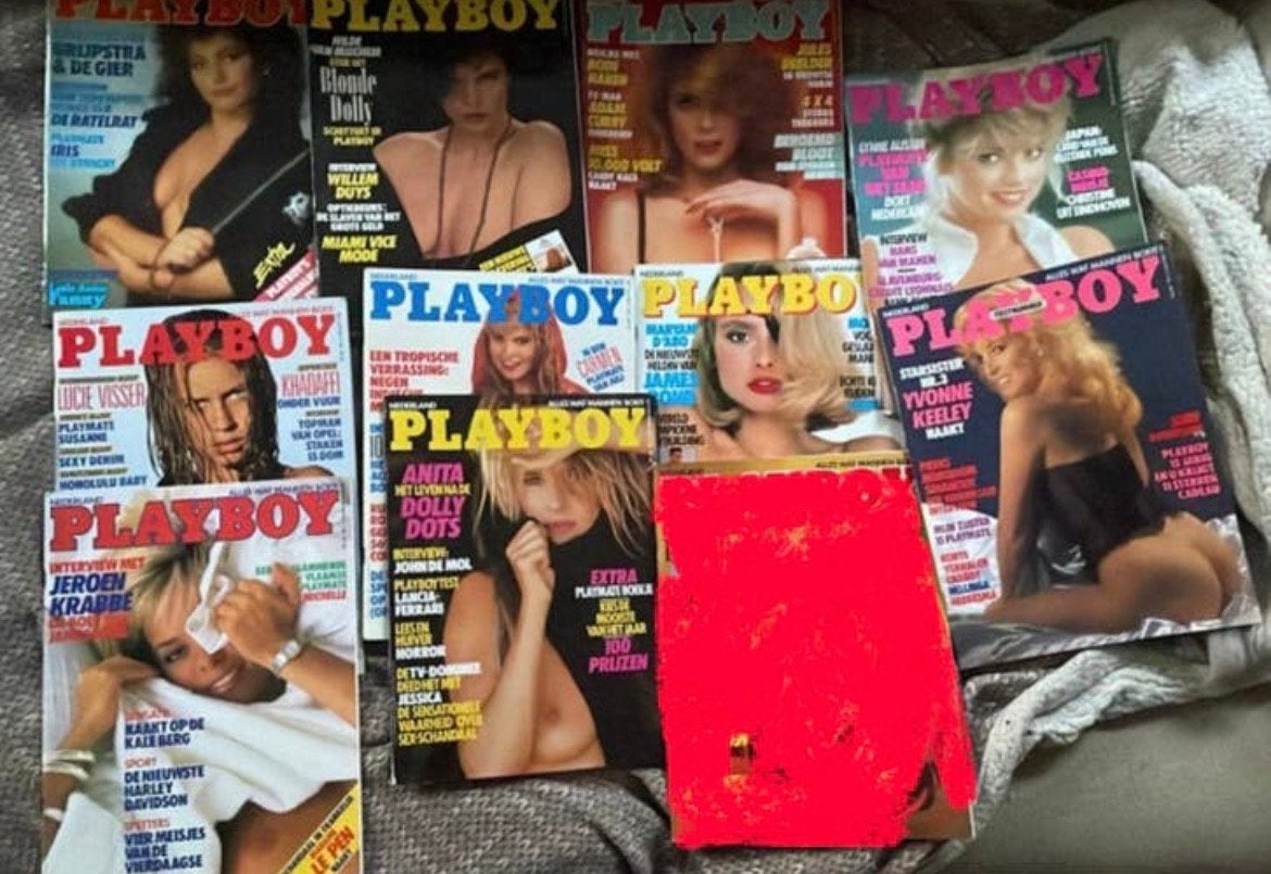 Vintage Nederlandse Playboy jaargang 1987 10  st, Ophalen of Verzenden, Gelezen, Overige typen