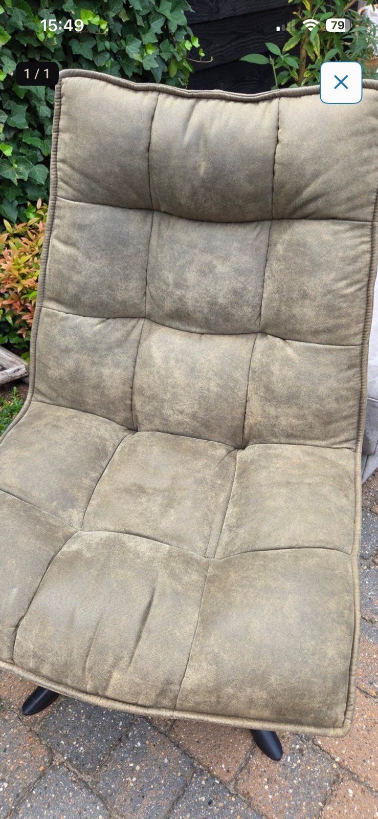 Prachtige draai stoel, Huis en Inrichting, Ophalen, Zo goed als nieuw, Minder dan 75 cm, 50 tot 75 cm