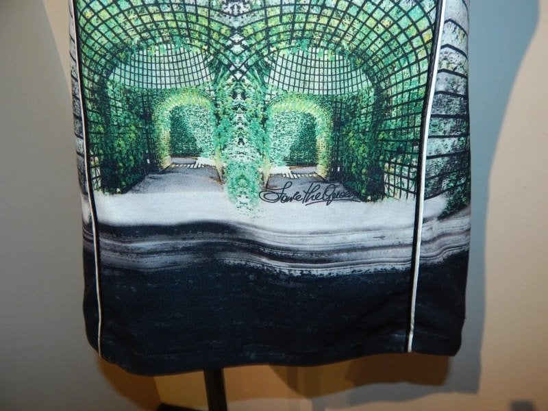 Save the Queen apart tuniek garden foto look print M, Kleding | Dames, Maat 38/40 (M), Save the Queen, Zo goed als nieuw, Meerkleurig