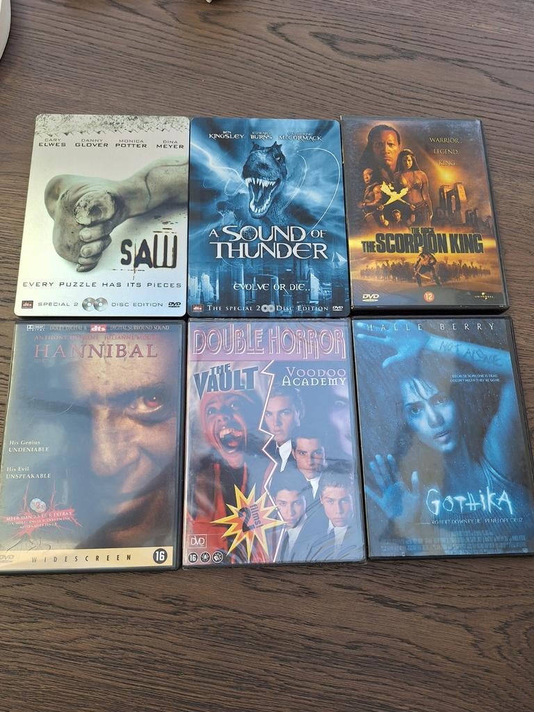 Saw Hannibal en nog 4 dvds, Vanaf 16 jaar, Ophalen of Verzenden, Zo goed als nieuw