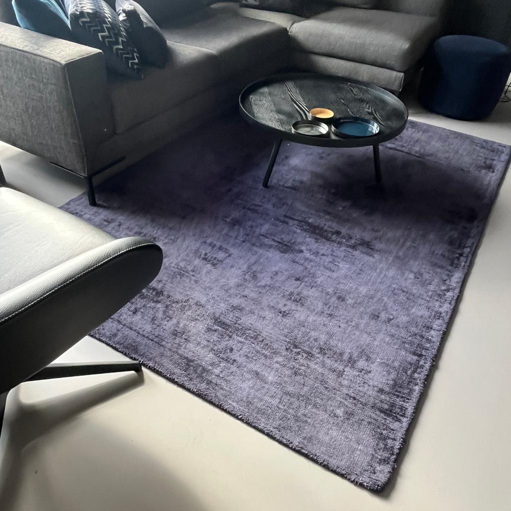 Vloerkleed blauw 160x230cm Perez Dayton, Ophalen, Blauw, 200 cm of meer, Zo goed als nieuw