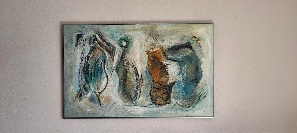 Abstract schilderij Iris Bouwmeester - Organische vormen, Ophalen