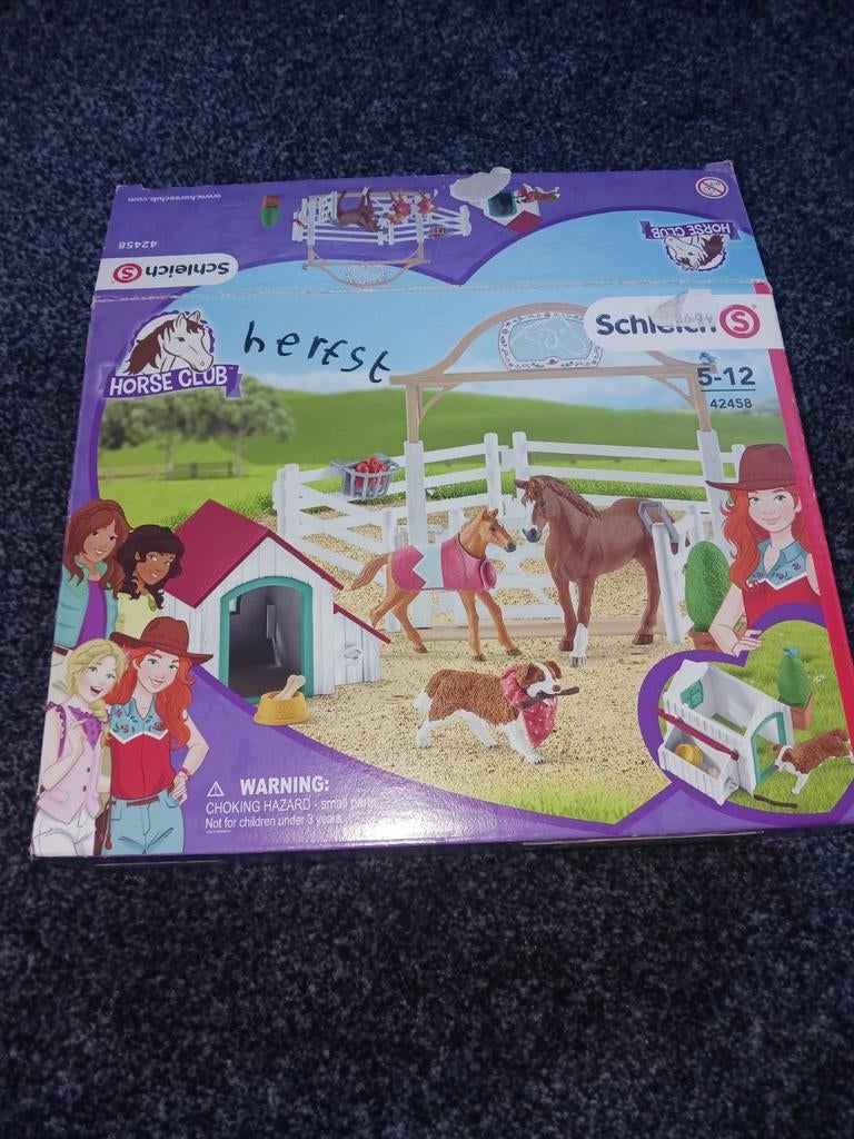 Schleich Hannah's Gastpaarden met hond Ruby - Horse Club, Ophalen of Verzenden, Zo goed als nieuw