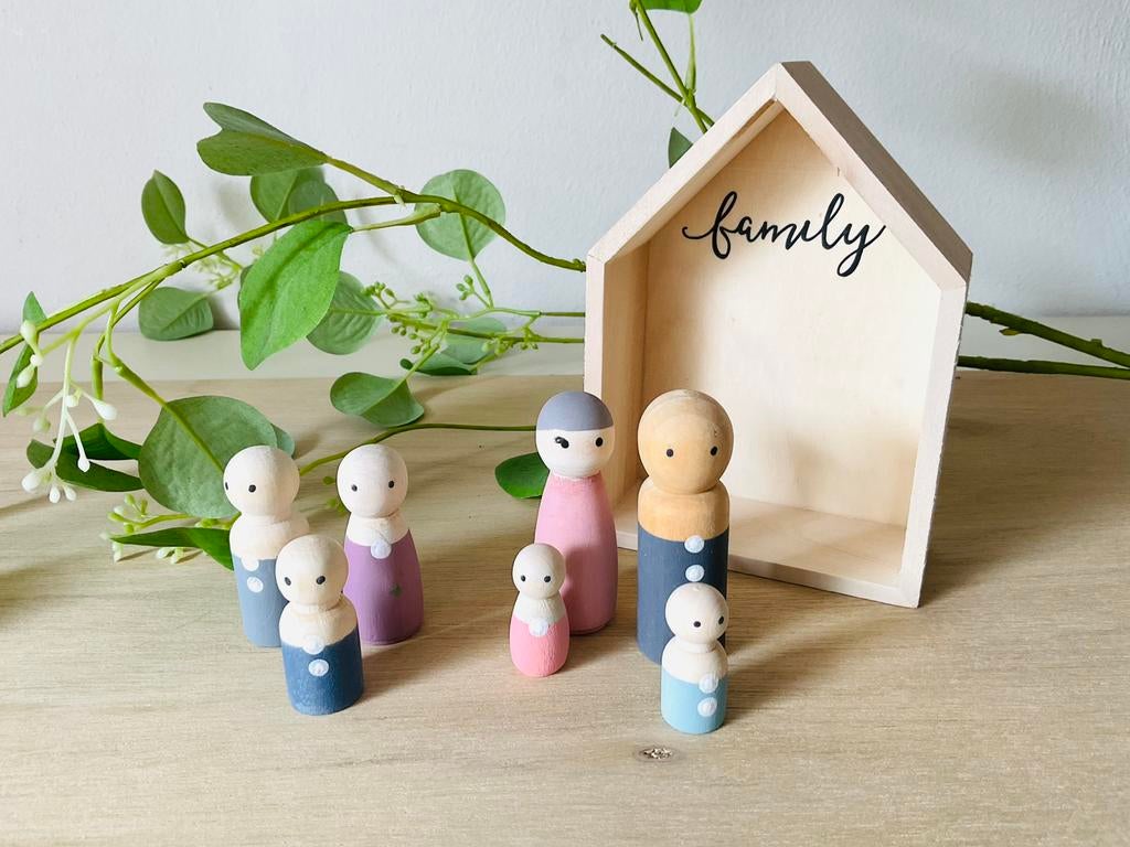 Pegdolls big family , met huisje, Kinderen en Baby's, Ophalen of Verzenden, Nieuw