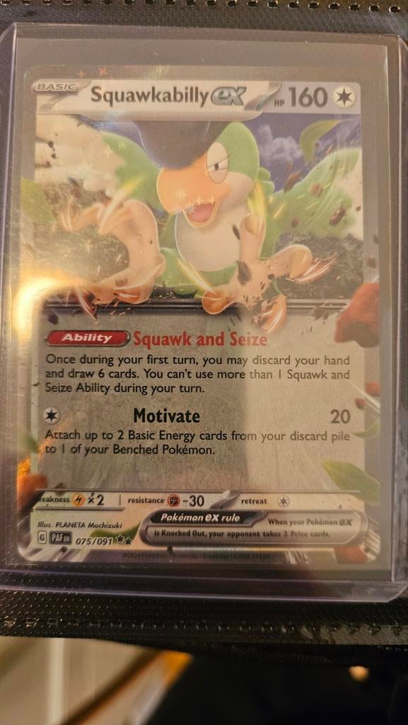 Squawkabilly ex Pokémon PAF 075/091, Ophalen of Verzenden