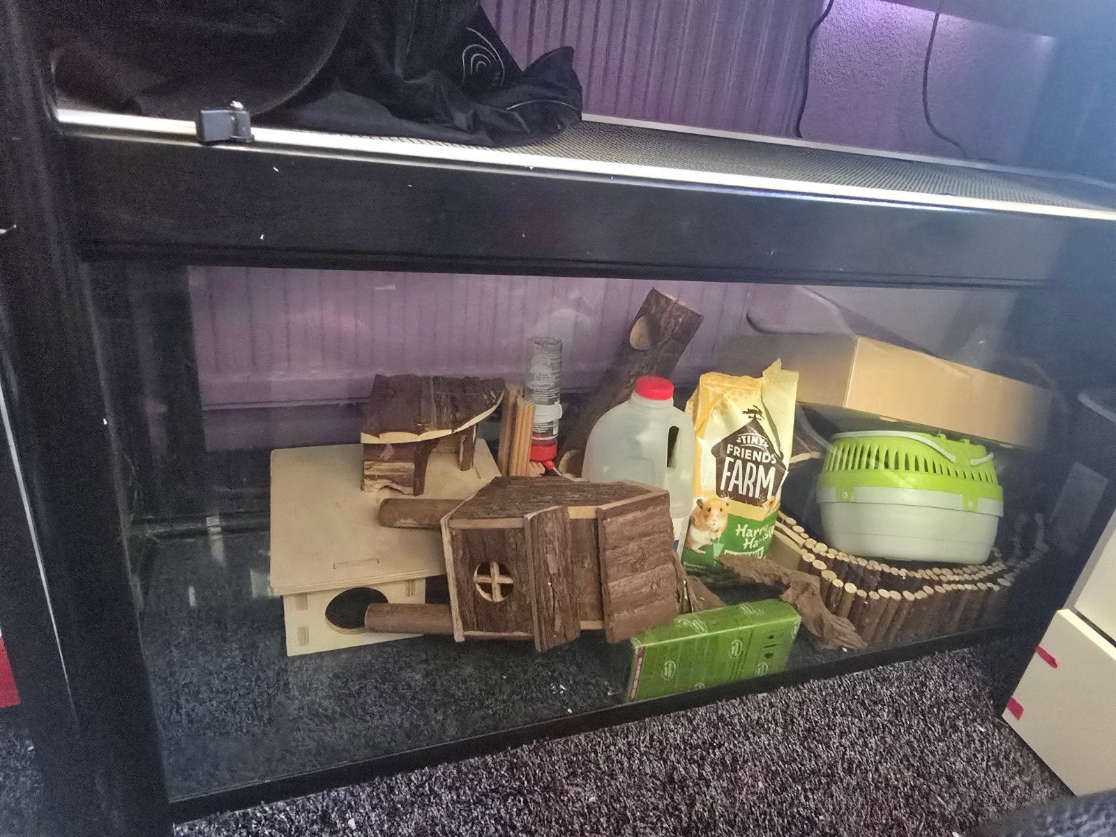 Hamster kooi terrarium landscaping, Dieren en Toebehoren, Knaagdieren en Konijnen | Hokken en Kooien, Kooi, 110 cm of meer, Hamster