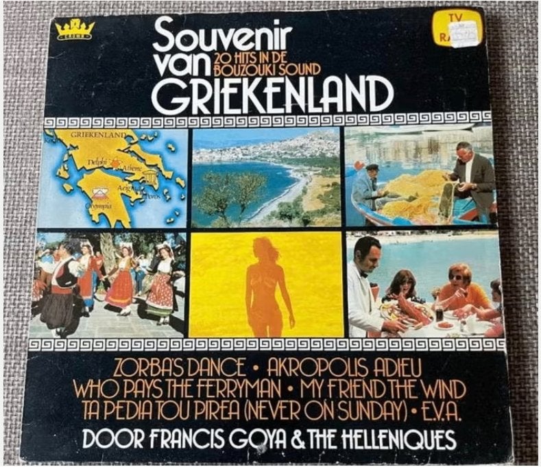 4. LP Souvenirs van Griekenland 20 Hits, LP, Pop, Ophalen of Verzenden, Zo goed als nieuw