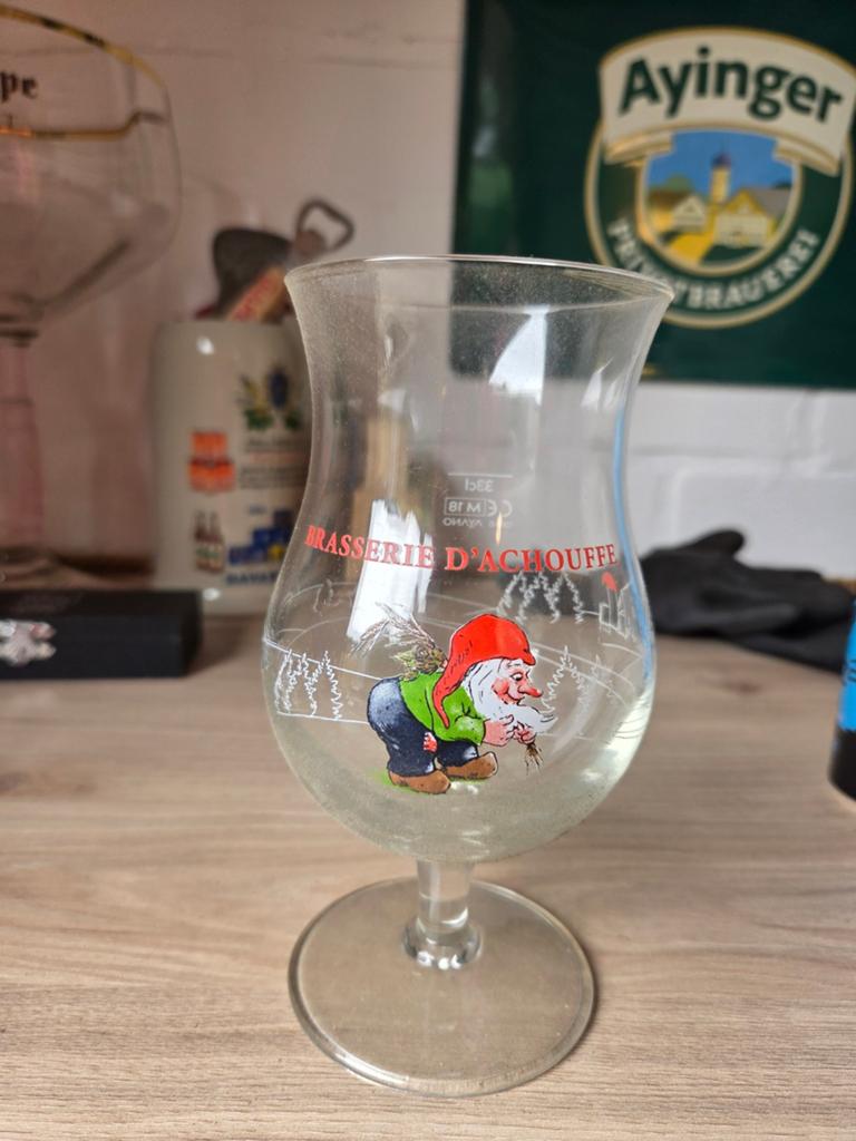 La Chouffe bierglas 33cl, Ophalen, Zo goed als nieuw, Bierglas