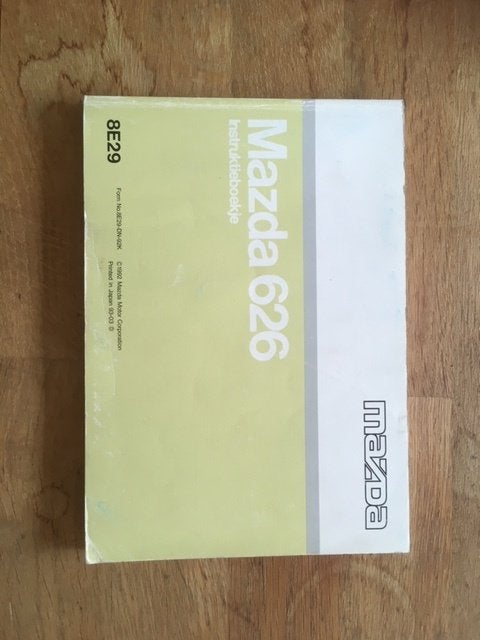 Mazda 626 Instructieboekje 1992 NL - Origineel, Ophalen of Verzenden