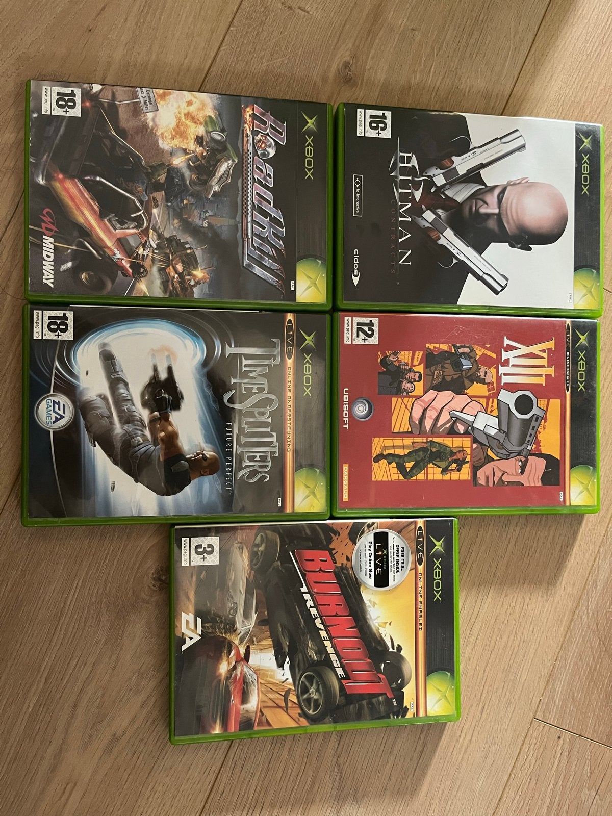 Xbox games -12€ per stuk -Hitman, XII, TimeSplitters, Burnou, Spelcomputers en Games, Games | Xbox Original, Verzenden, Gebruikt
