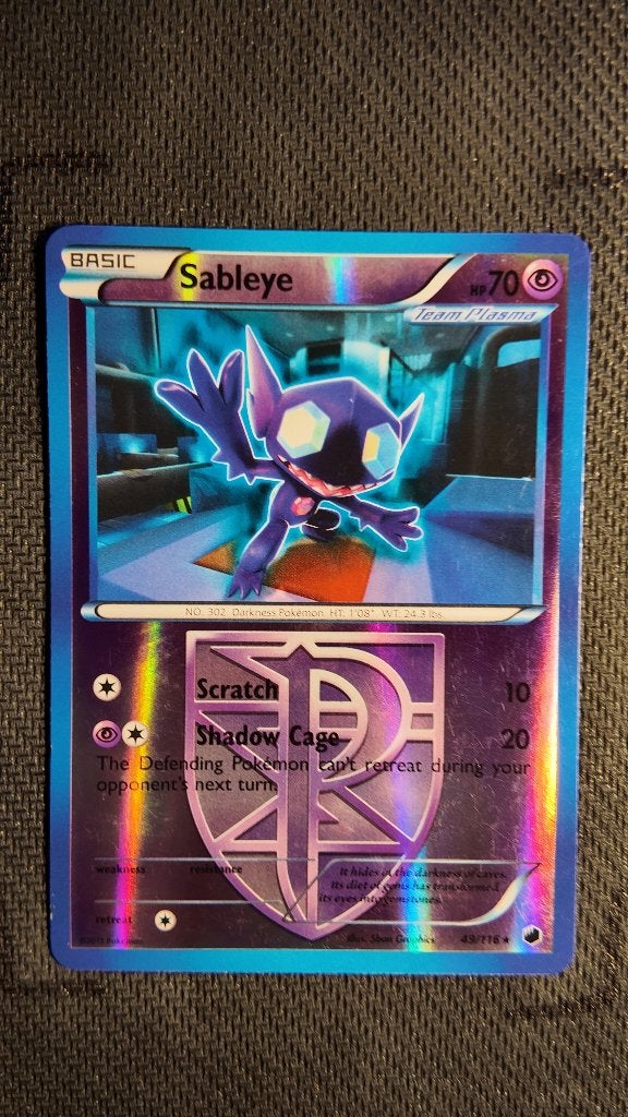 Sableye 49 Plasma Freeze | Pokemon kaart, Ophalen, Zo goed als nieuw, Losse kaart, Foil