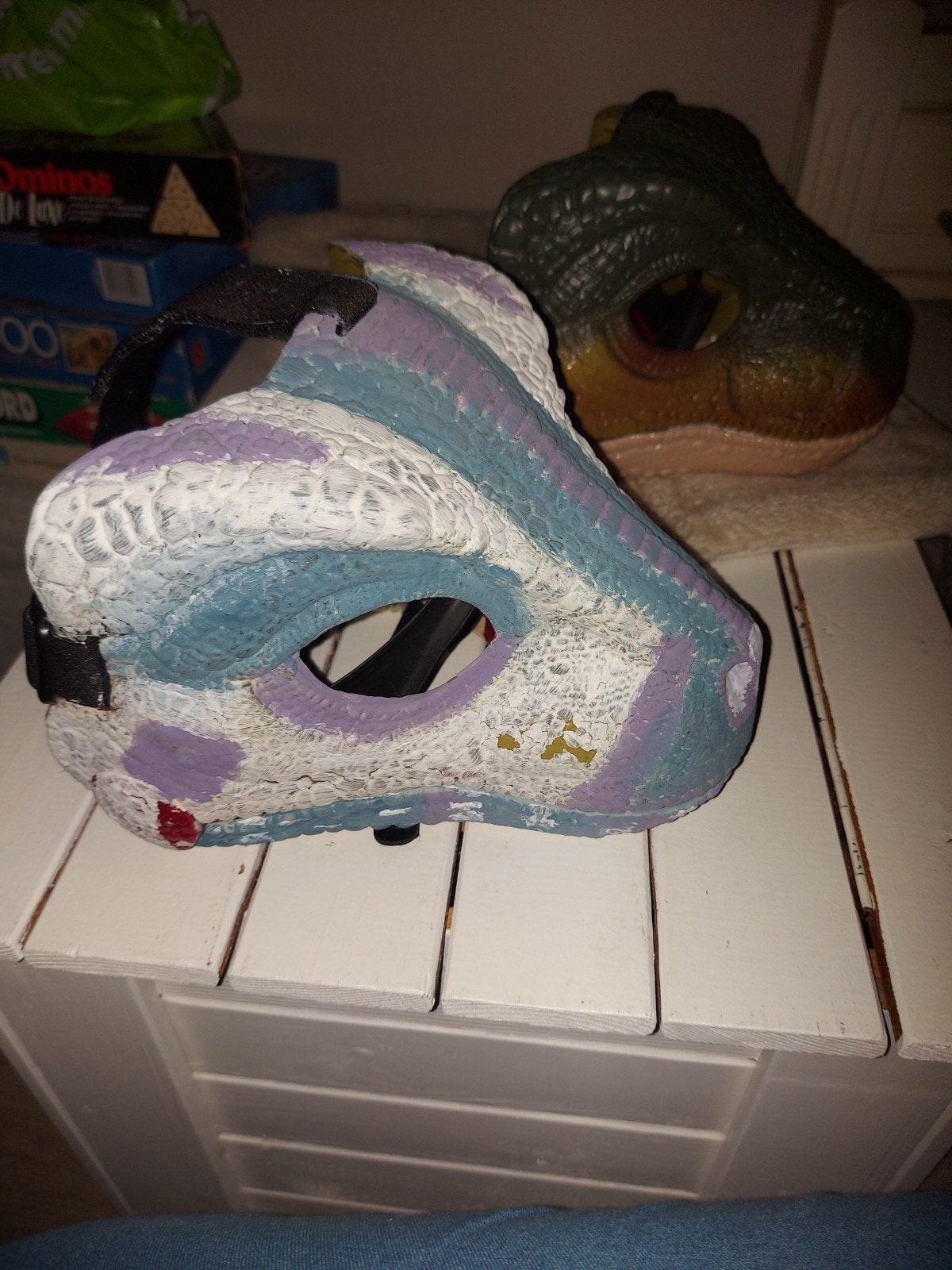 Dinosaurus Masker - Handgemaakt en Beweegbare Kaak, Gebruikt, Handgemaakt, Overige typen, Dieren