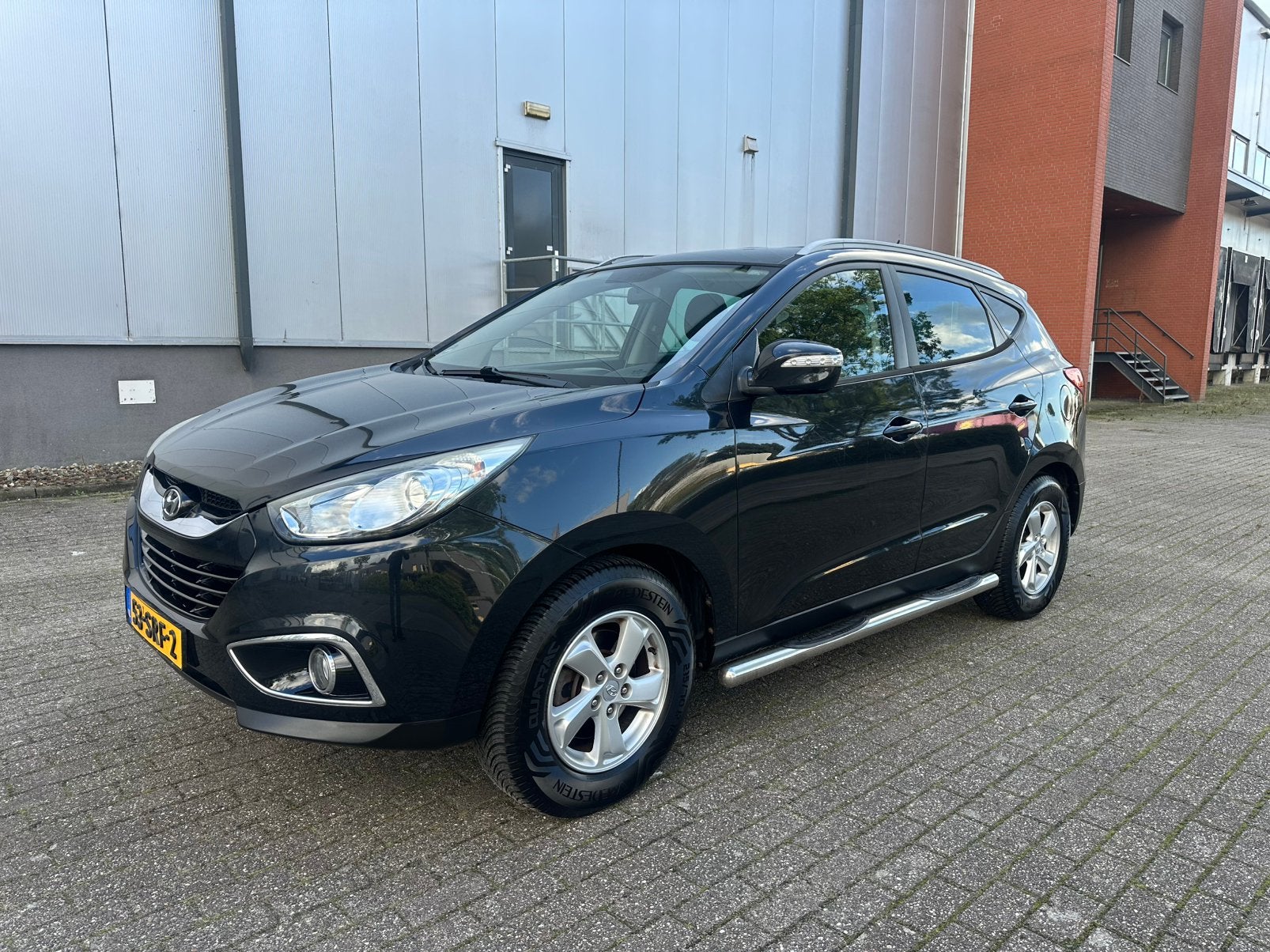Hyundai iX35 2.0 I Cvvt  AUT 2010 AUTOMAAT APK LEER, 1998 cc, Zwart, 4 cilinders, Leder en Stof