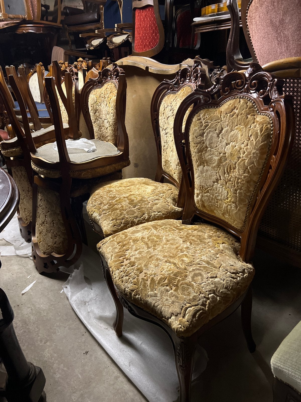 6 Barok Eetkamerstoelen - MAGAZIJNEN LEEGVERKOOP, Ophalen
