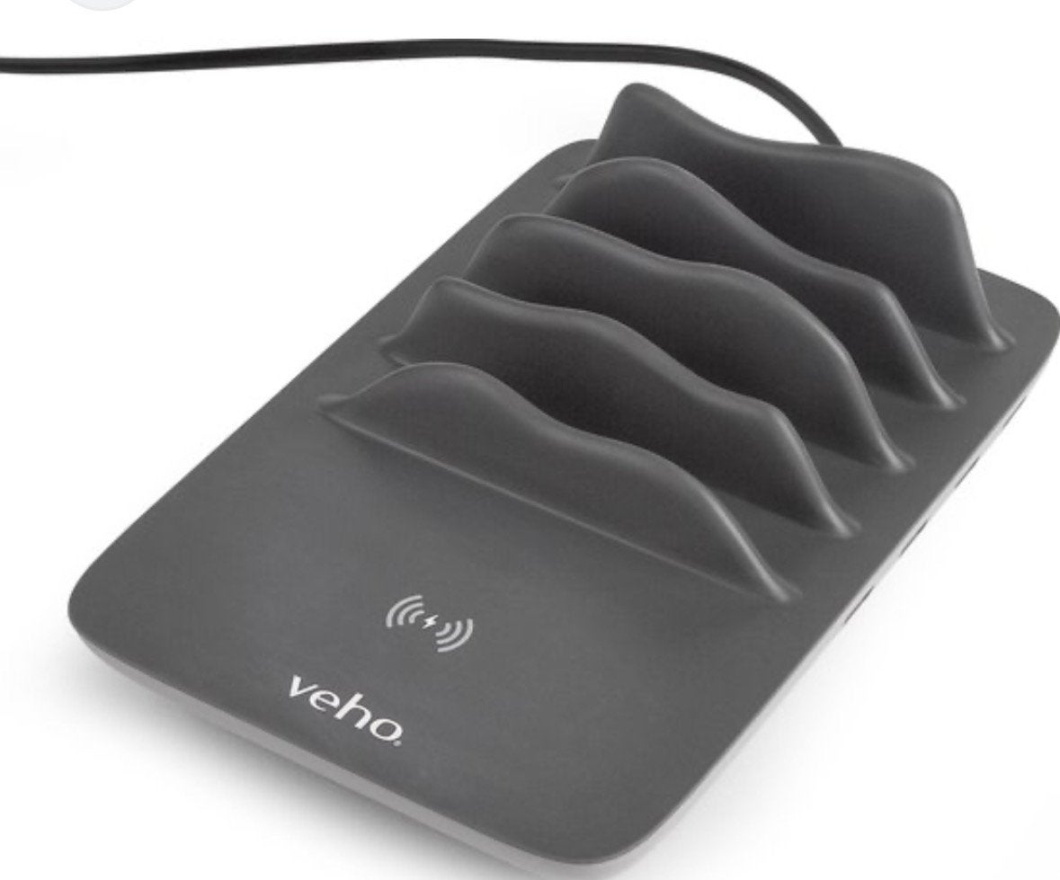 Veho TA-7 multi-poort + draadloos oplaadstation, Ophalen of Verzenden, Zo goed als nieuw, Overige typen
