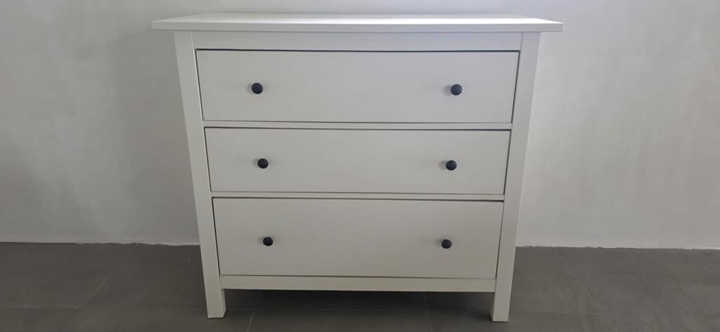 Ikea ladekast Hemnes wit, Huis en Inrichting, Kasten | Ladekasten, Ophalen, Gebruikt, 100 tot 150 cm, Ikea Hemnes