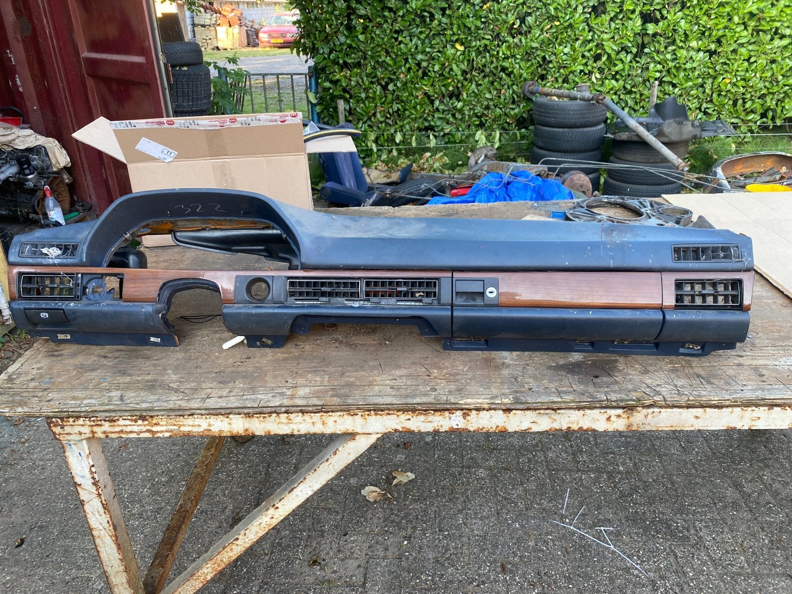 Mercedes W126 dashboard blauw, Ophalen, Gebruikt, Mercedes-Benz