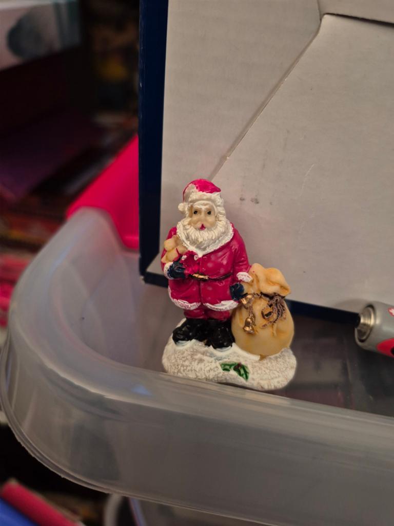 Kerstdorp kerstman figuur, Ophalen of Verzenden