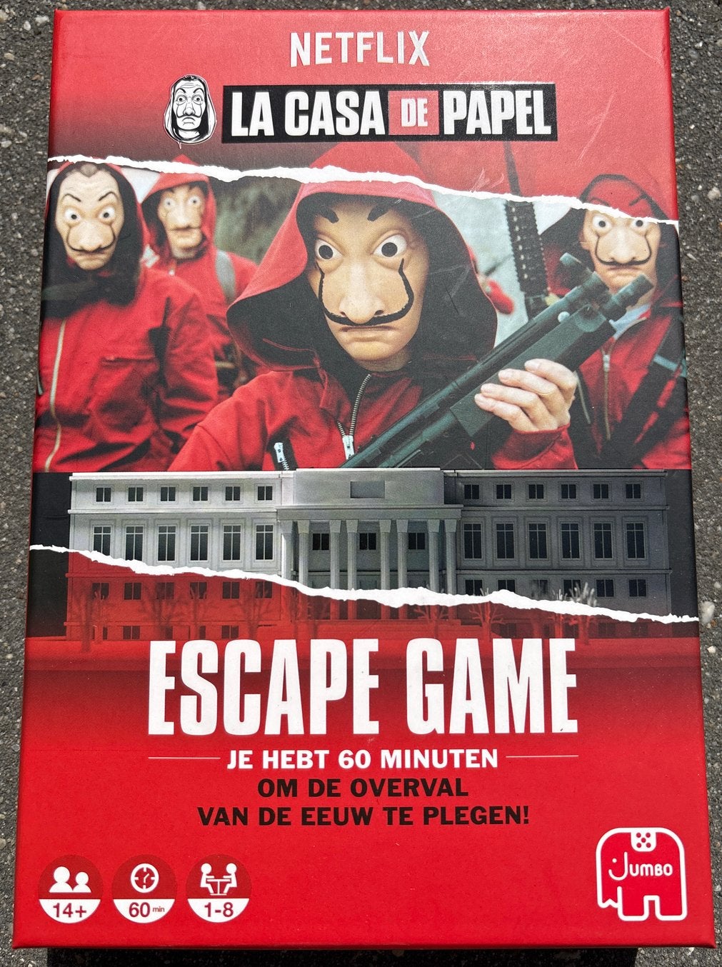NIEUW! Netflix La Casa de Papel Escape Game - Jumbo, Vijf spelers of meer, Ophalen of Verzenden, Zo goed als nieuw
