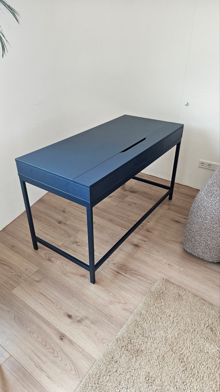 IKEA Alex Bureau - Zwart/Donkerblauw met Lades, Huis en Inrichting, Ophalen, Zwart, Gebruikt, Spaanplaat of MDF