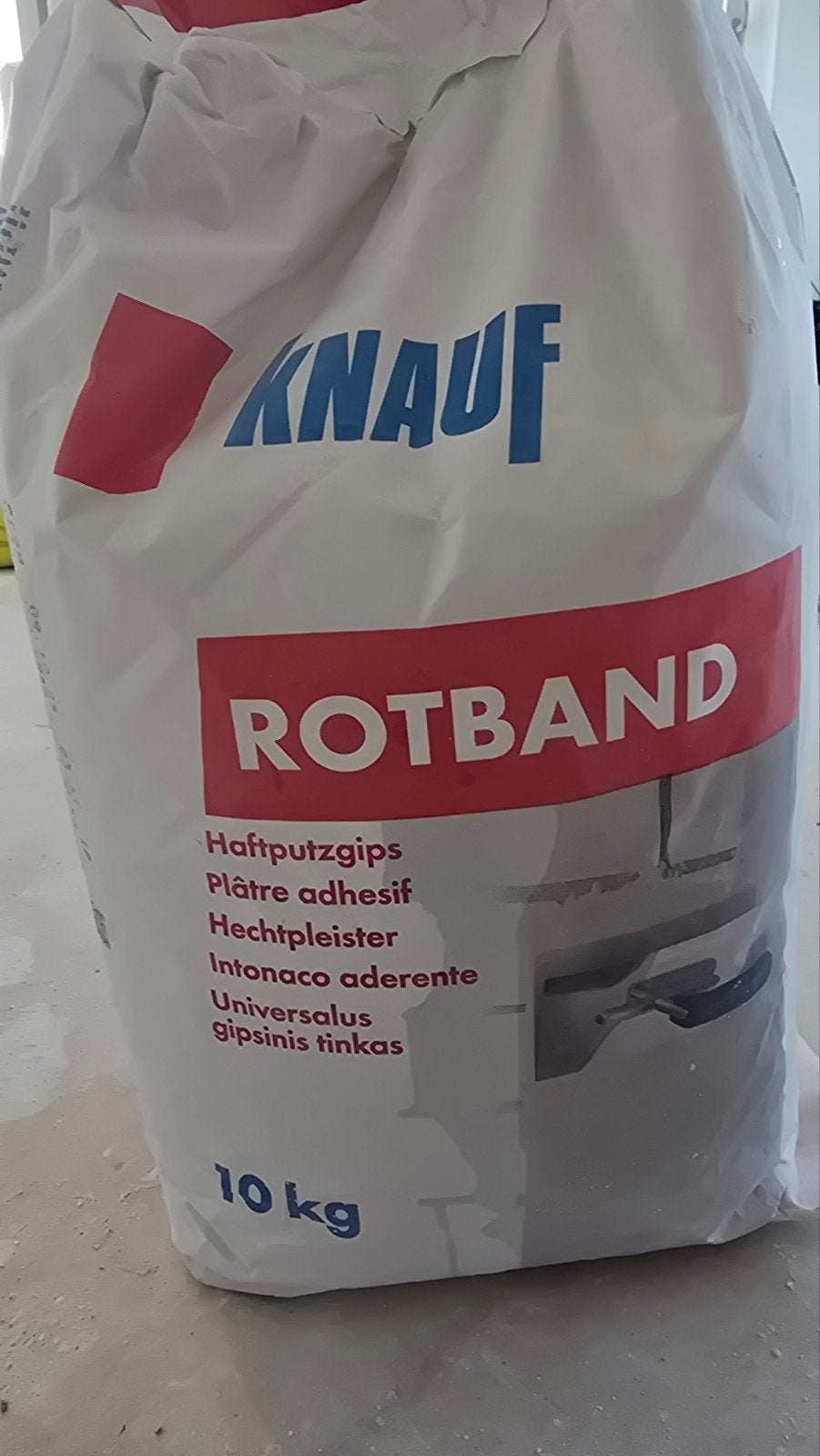 Knauf Rotband Hechtpleister 10 kg, Ophalen, Nieuw