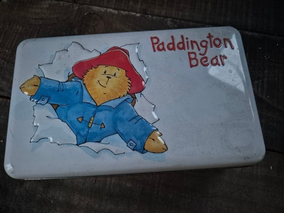 Douwe egberts beertje paddington blik, Verzamelen, Blikken, Ophalen of Verzenden, Gebruikt, Koffie, Douwe Egberts