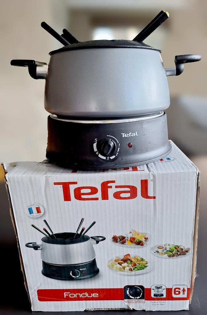 Tefal Silver EF300010 Fonduestel, Ophalen, Nieuw, Elektrisch, Fondueset