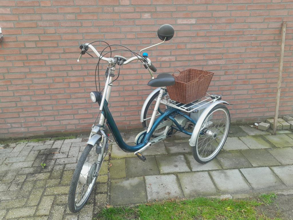Comfortabele driewieler met mand en spiegel ,merk van Raam., Fietsen en Brommers, Fietsen | Driewielfietsen, Gebruikt, Ophalen