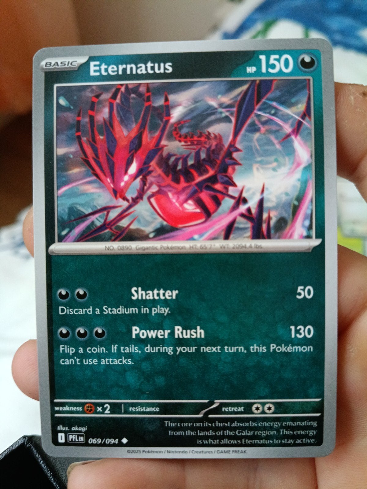 Pokémon Kaart Eternatus 069/094 - Zo goed als nieuw, Ophalen of Verzenden