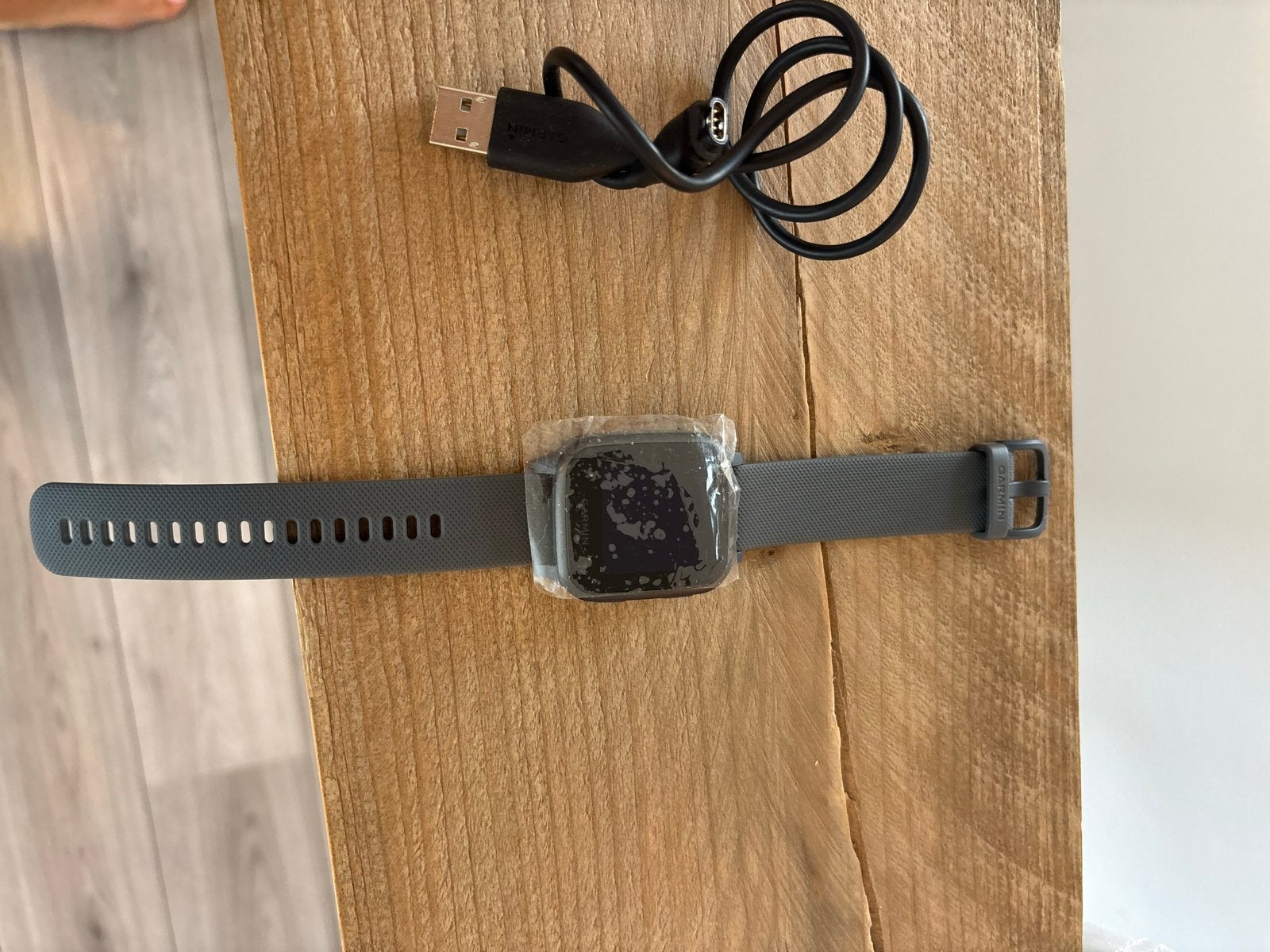 Garmin Venu Sq Smartwatch - Grijs met Oplaadkabel, Ophalen, Afstand, Nieuw, Waterdicht