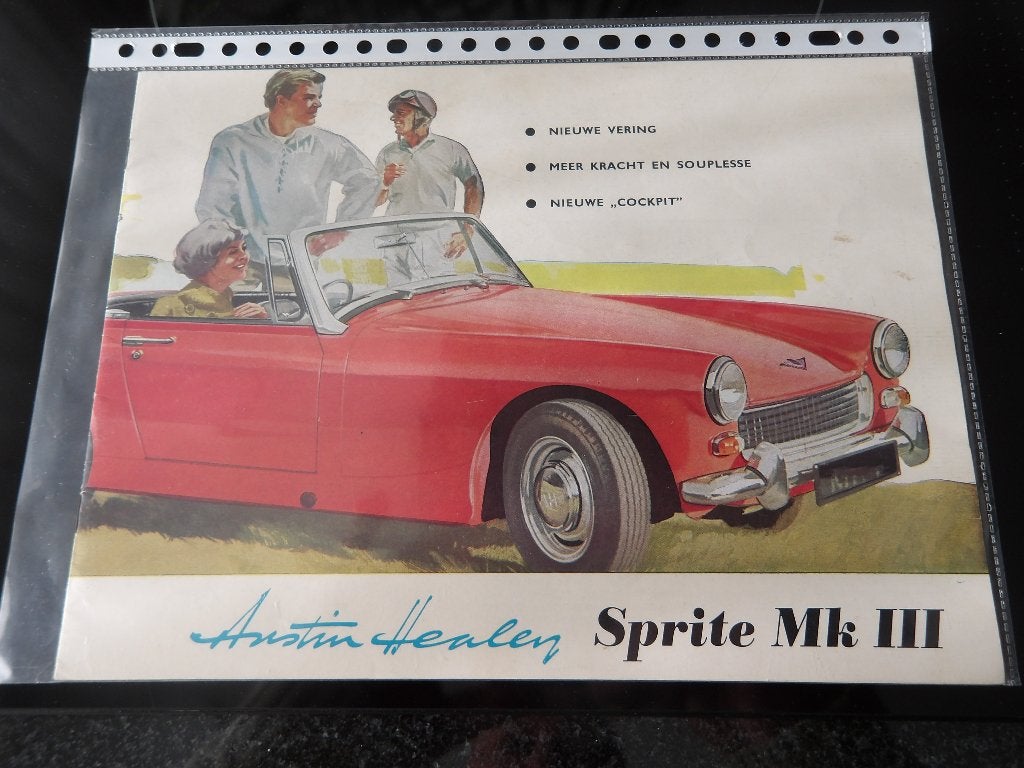 Austin Healey Sprite Mk III Brochure - Origineel, Gelezen, Ophalen of Verzenden, Overige merken, Austin Healey