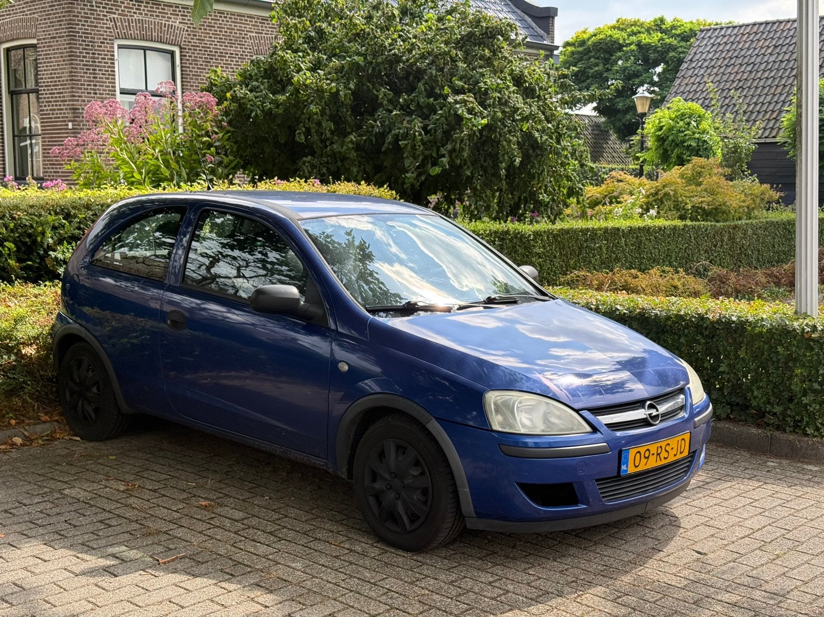Opel Corsa 1.2 16V Twinport 3D 2005 Blauw, Voorwielaandrijving, 450 kg, 31 €/maand, 4 cilinders