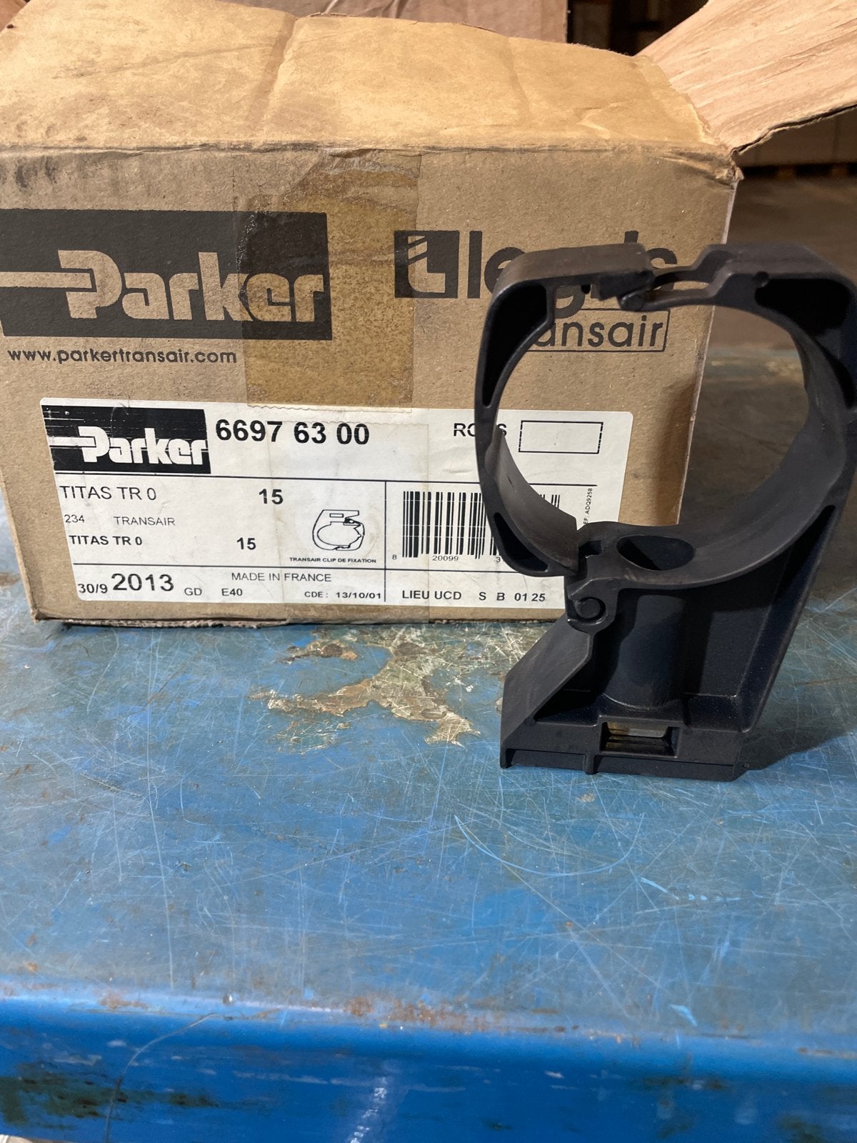 11 stParker Transair 6697 63 0 Pijpklemmen 40mm buizen (11 s, Ophalen, Nieuw